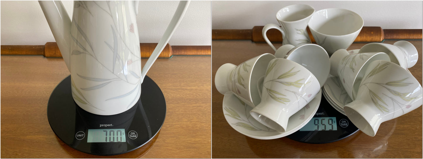 ROSENTHAL Six-Person, 15-Piece Coffee Service | 1950s 'FORM 2000' Shape - Busy Bowerbird