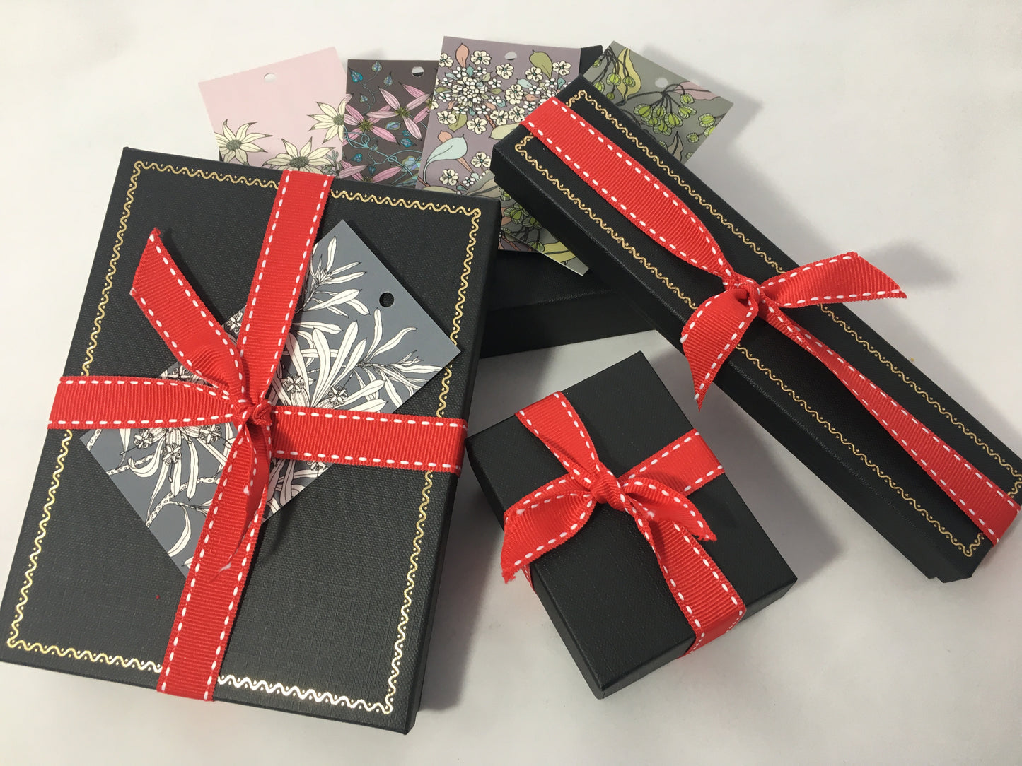 PENNINO Silver-Tone Choker Necklace with Ruby-Red Rhinestones - Busy Bowerbird