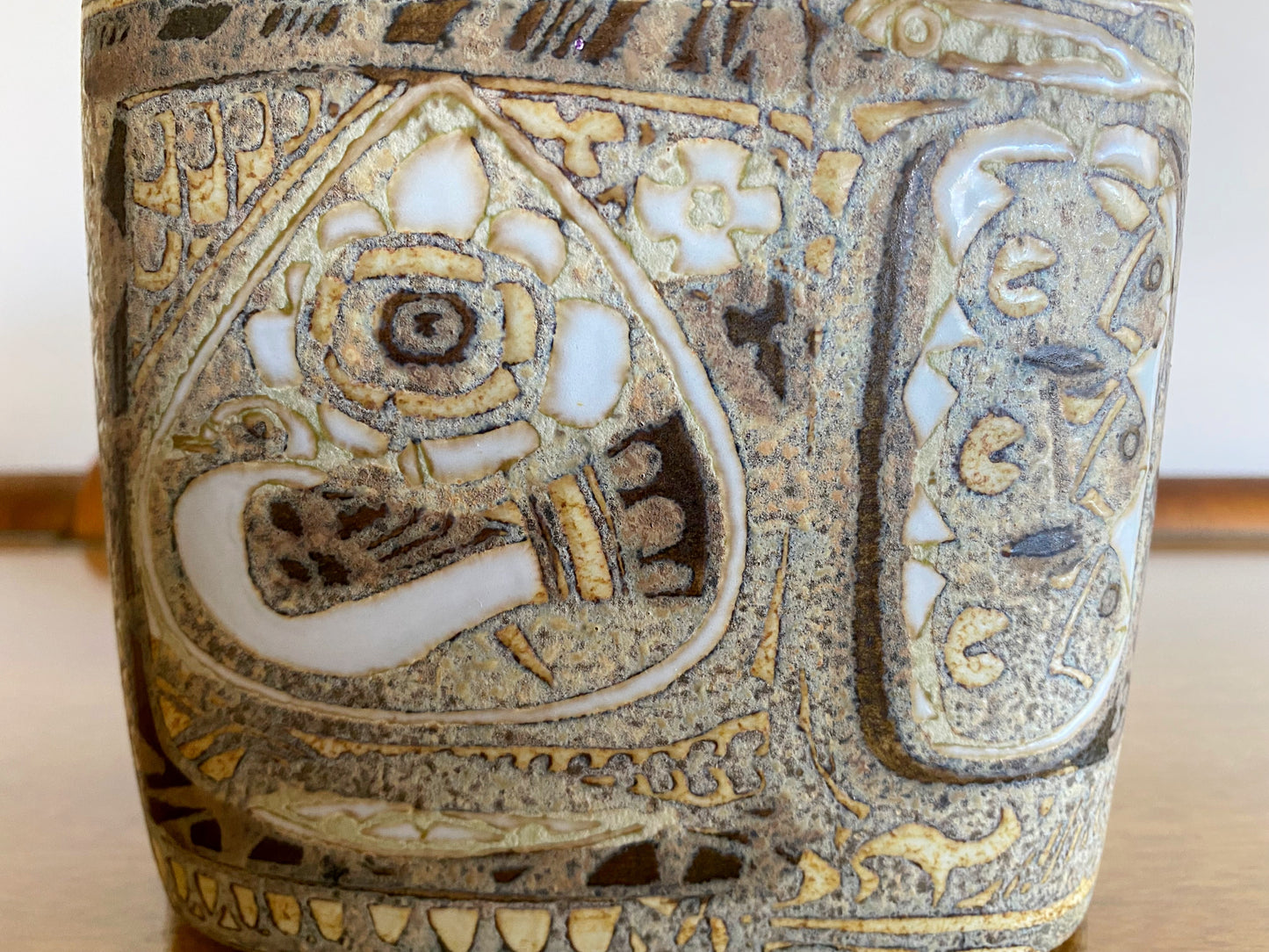 Royal Copenhagen 'BACA' Faience Lidded Jar | Nils Thorsson - Busy Bowerbird