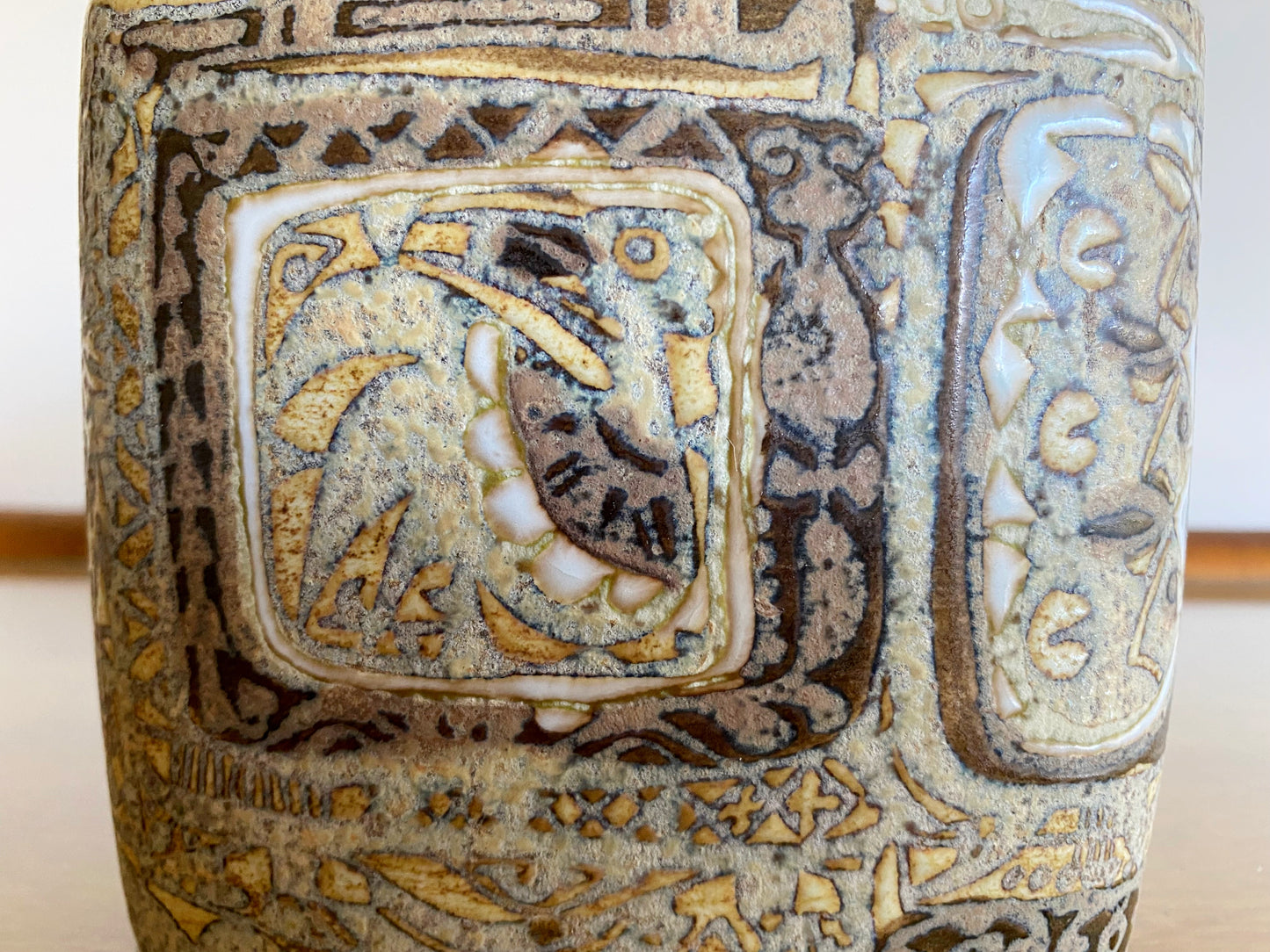 Royal Copenhagen 'BACA' Faience Lidded Jar | Nils Thorsson - Busy Bowerbird