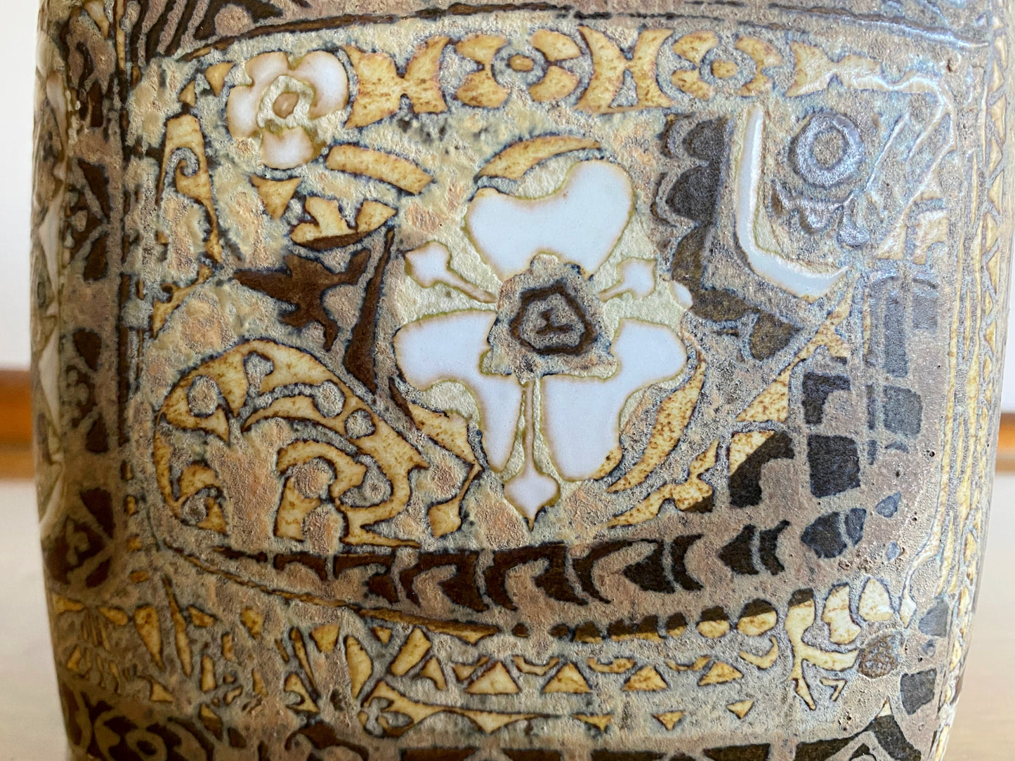 Royal Copenhagen 'BACA' Faience Lidded Jar | Nils Thorsson - Busy Bowerbird