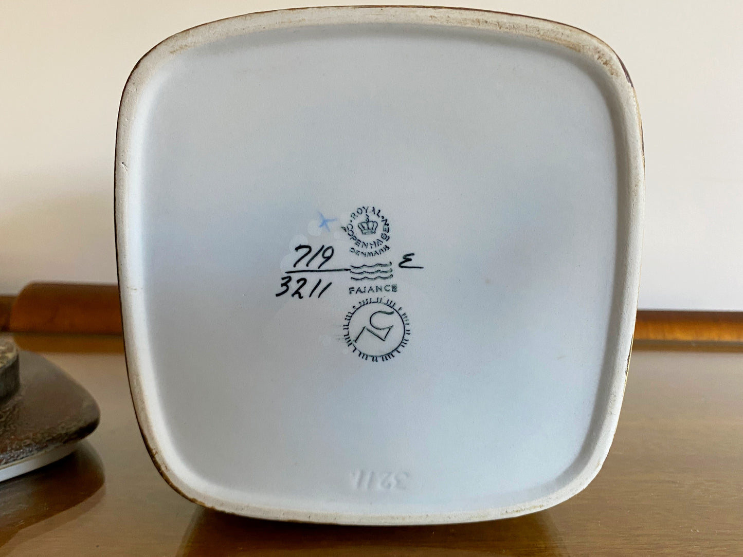 Royal Copenhagen 'BACA' Faience Lidded Jar | Nils Thorsson - Busy Bowerbird