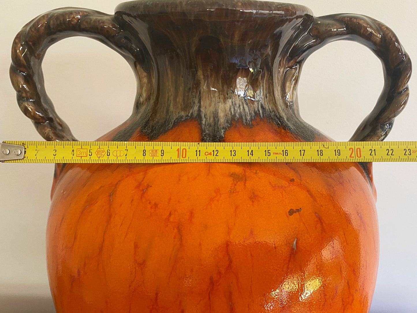 Vintage WEST GERMAN Double-Handled Floor Vase | Large & Impressive! - Busy Bowerbird
