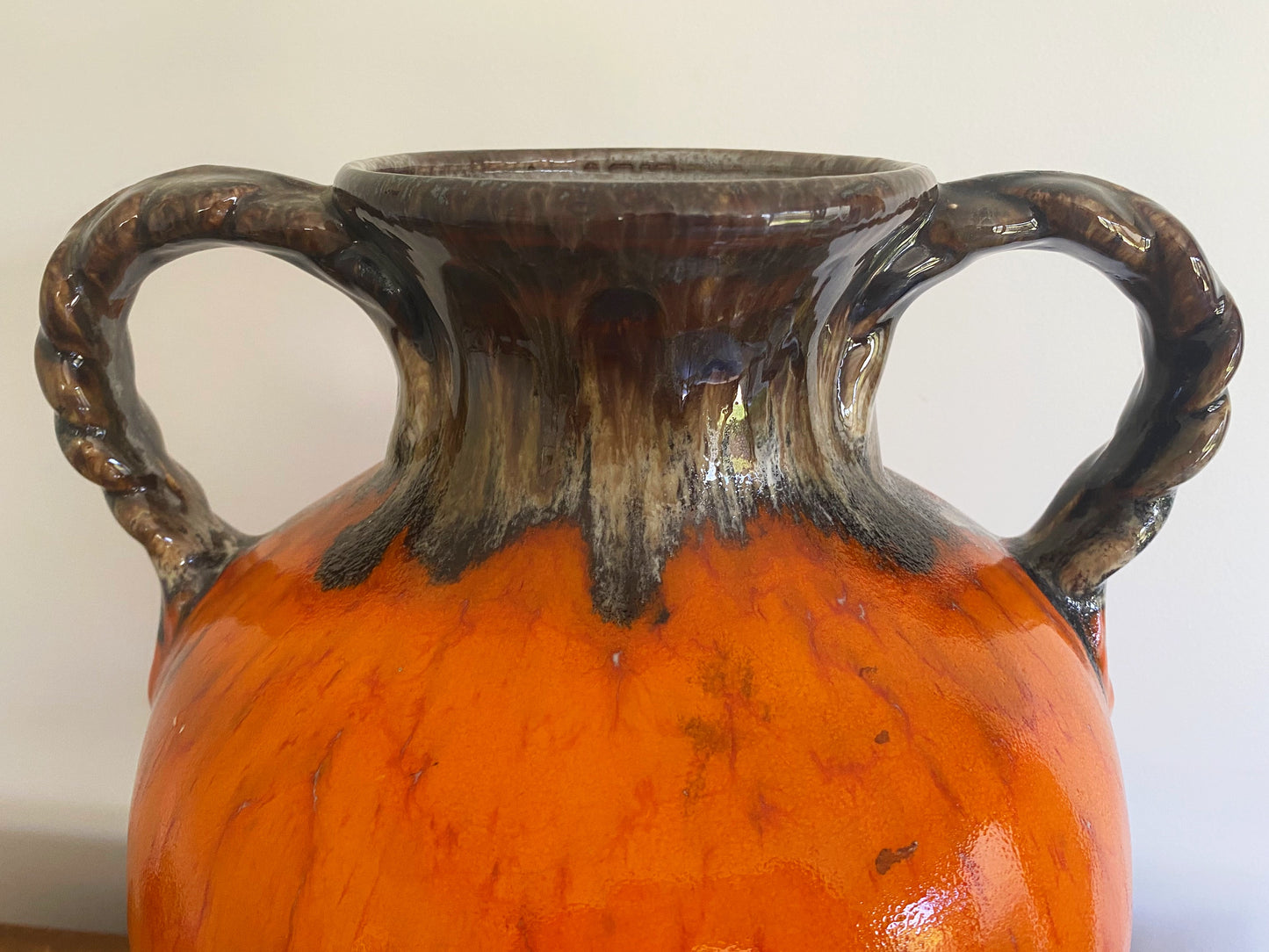 Vintage WEST GERMAN Double-Handled Floor Vase | Large & Impressive! - Busy Bowerbird