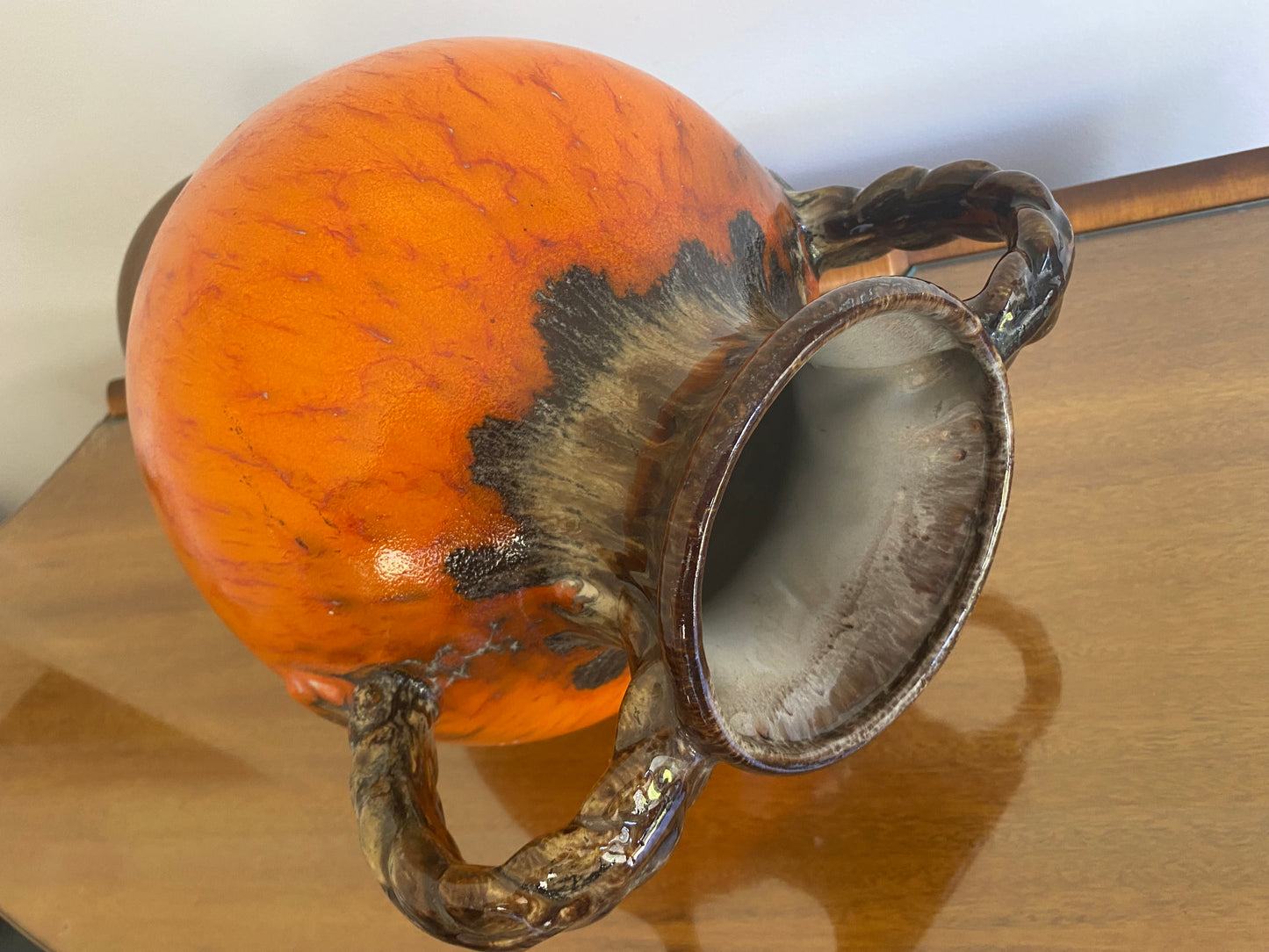 Vintage WEST GERMAN Double-Handled Floor Vase | Large & Impressive! - Busy Bowerbird