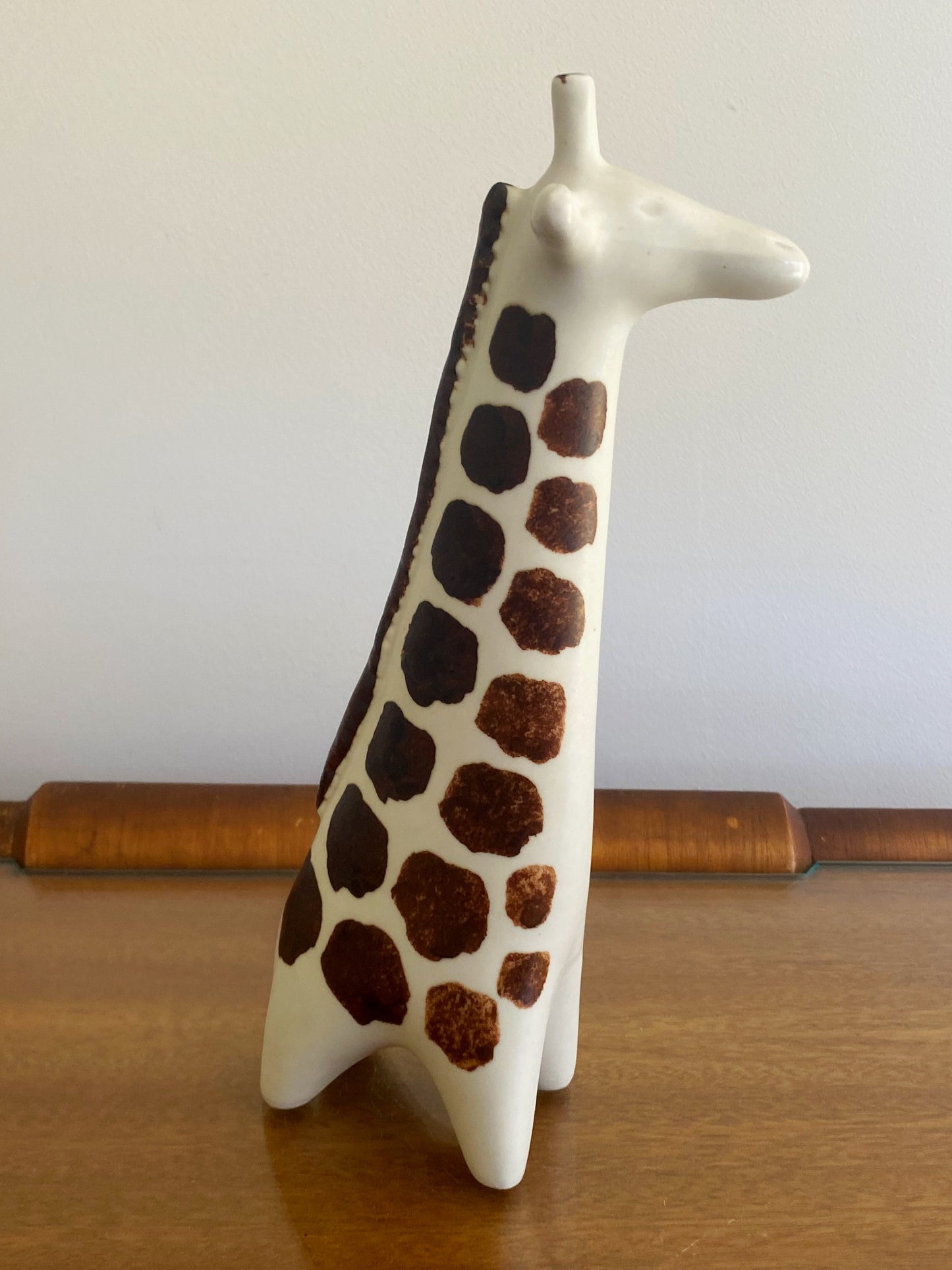 1960s ARABIA Finland Brown & White Giraffe Figurine | Taisto Kaasinen - Busy Bowerbird