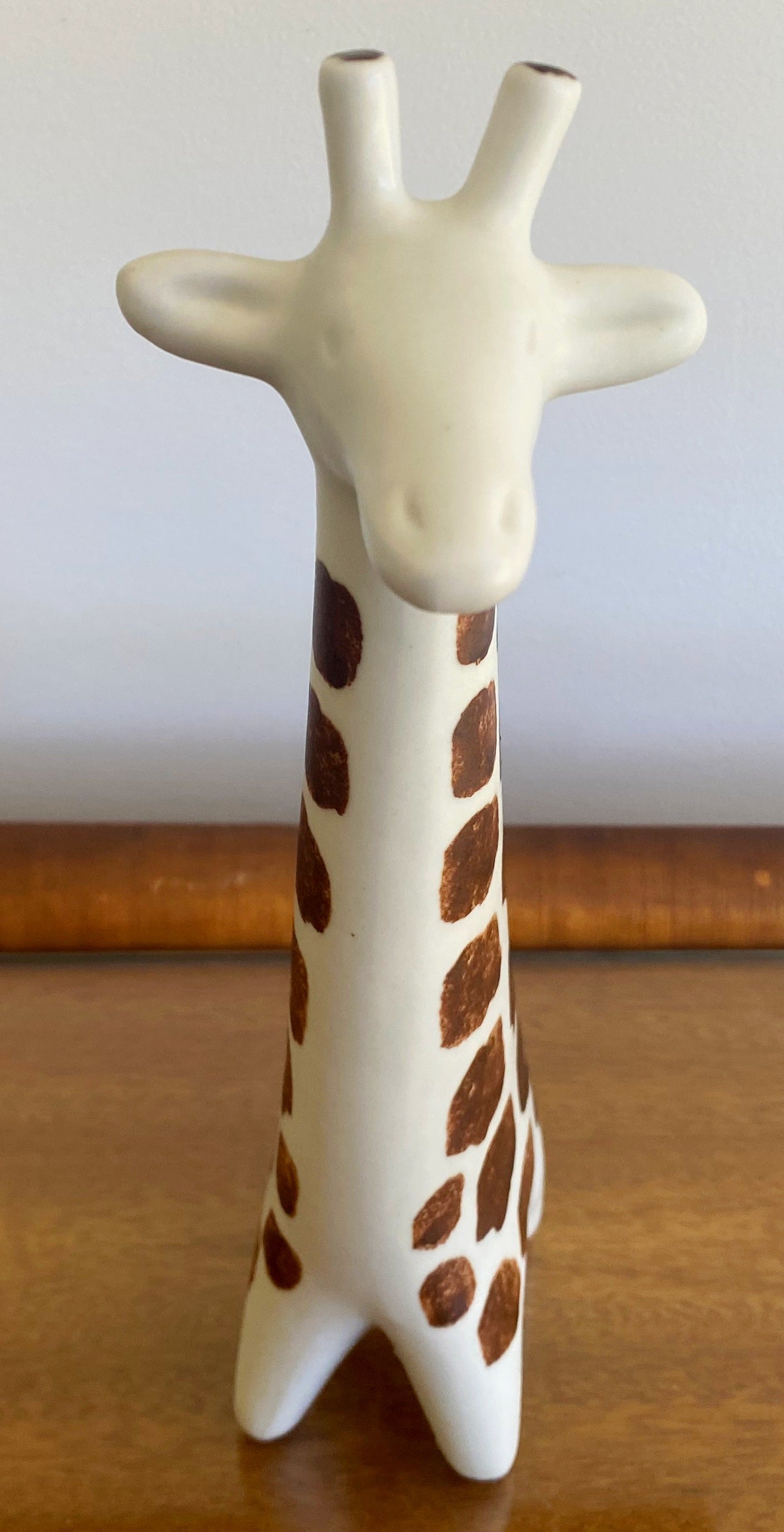 1960s ARABIA Finland Brown & White Giraffe Figurine | Taisto Kaasinen - Busy Bowerbird