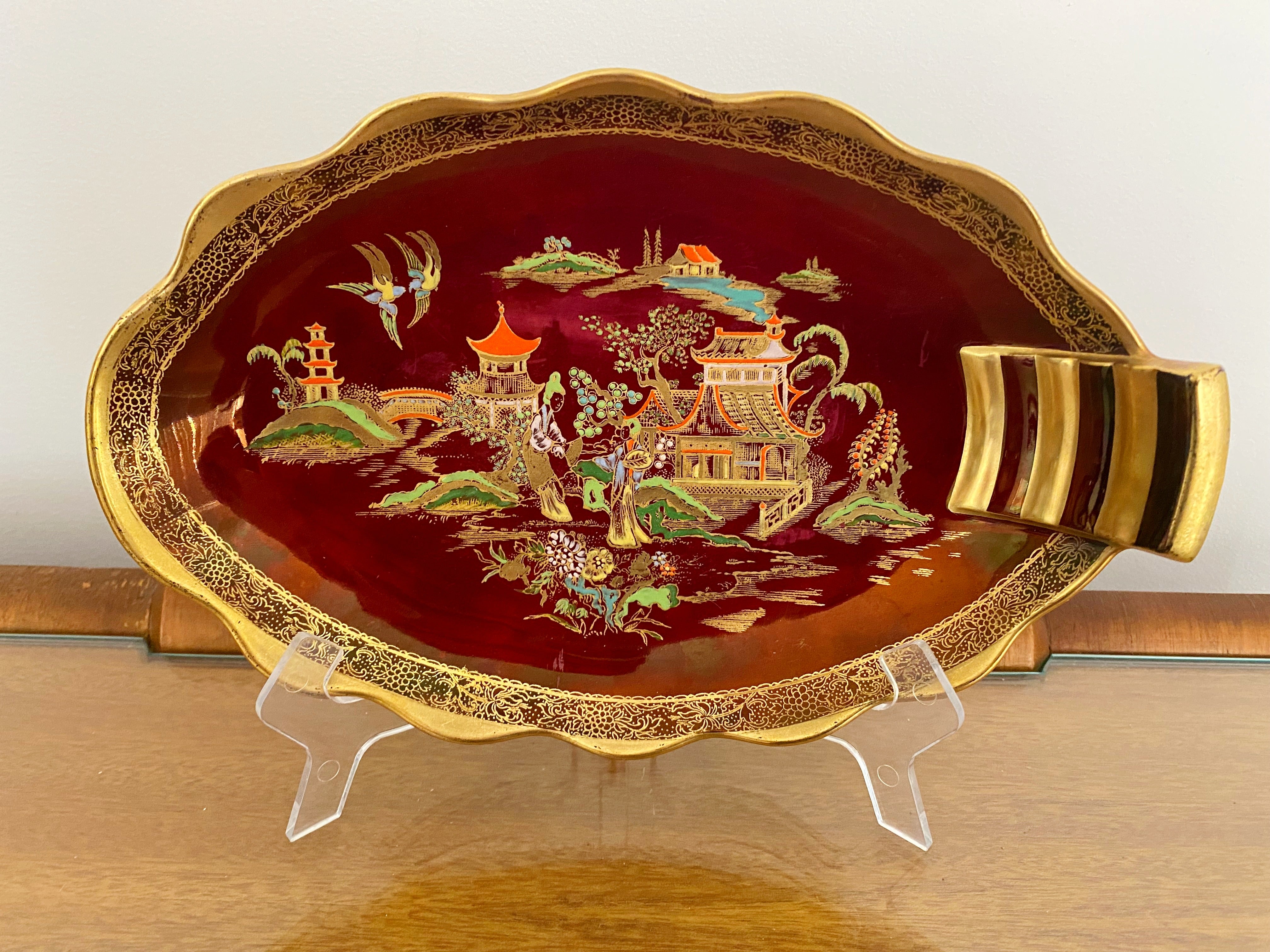 1950s CARLTON WARE Rouge Royale New Mikado Serving Dish