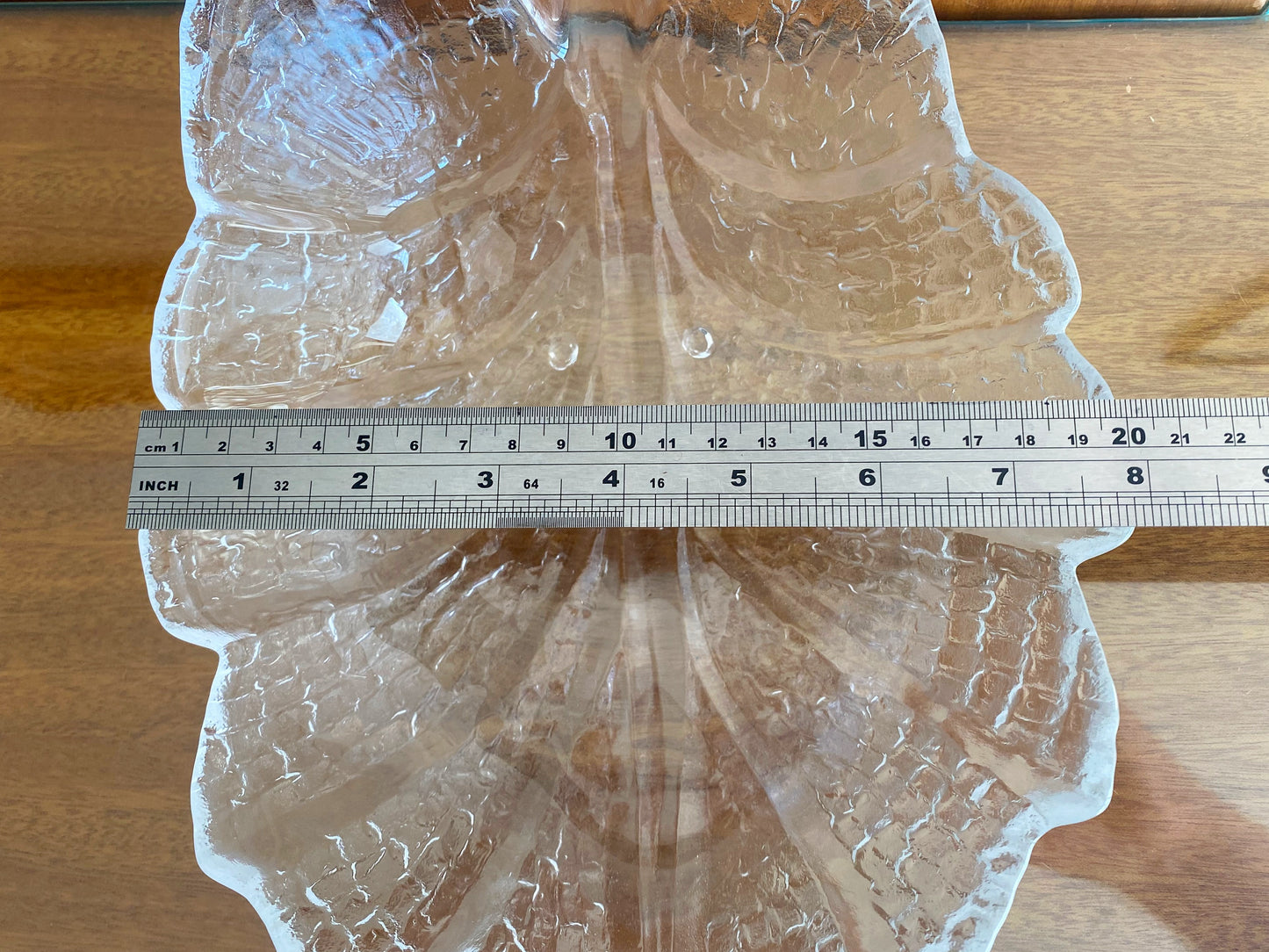 1980s ORREFORS Eden Collection Leaf-Shaped Serving Bowl