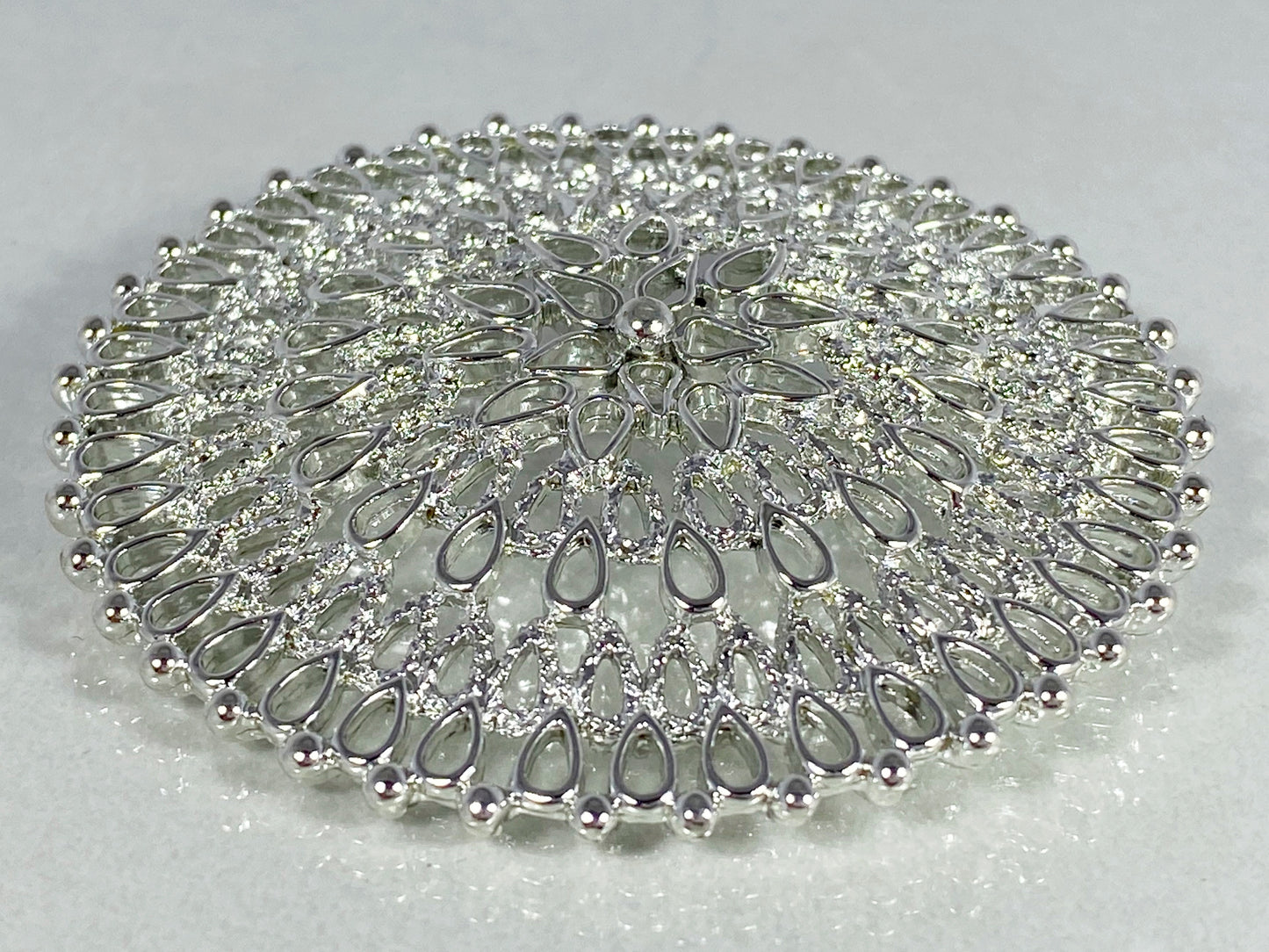 SARAH COVENTRY Silver-Tone Open-Weave Brooch & Earring Set - Busy Bowerbird