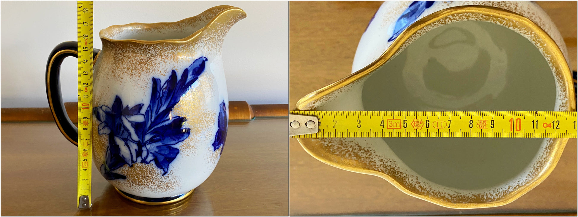Antique ROYAL DOULTON 'Blue Iris and Butterfly' Jug |Rare! - Busy Bowerbird