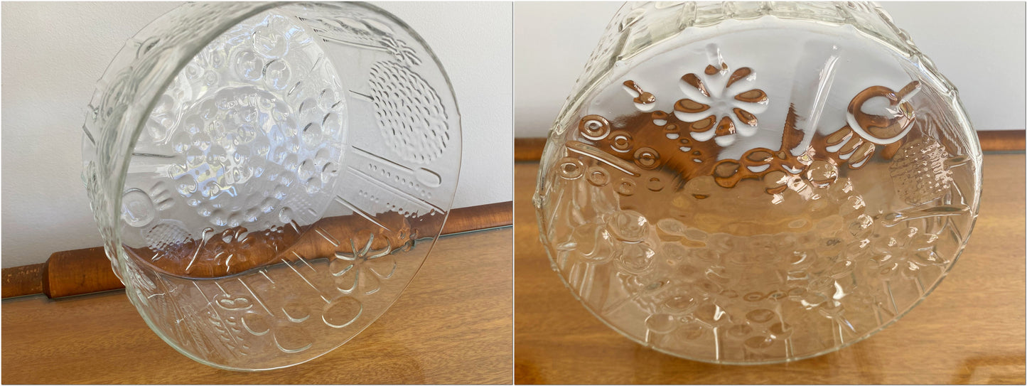 ORIGINAL 1960s OIVA TOIKKA Designed 'Flora' Bowl | Nuutajärvi Glassworks, Finland - Busy Bowerbird