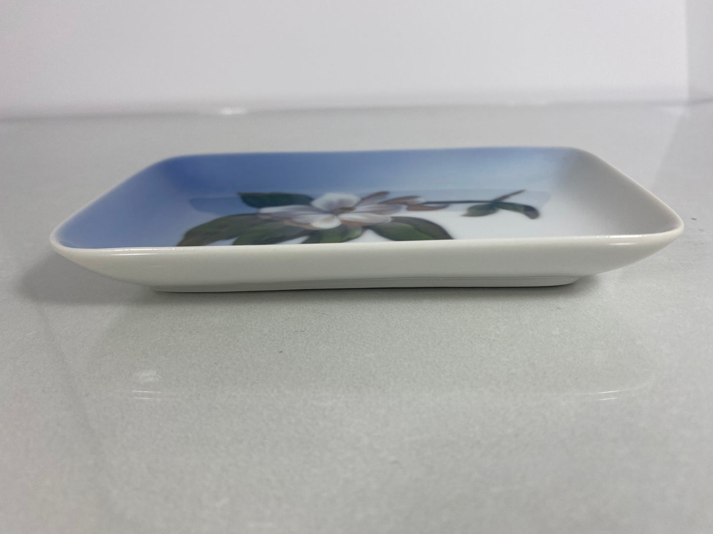 1980s Royal Copenhagen Porcelain 'White Blossom' Trinket Tray