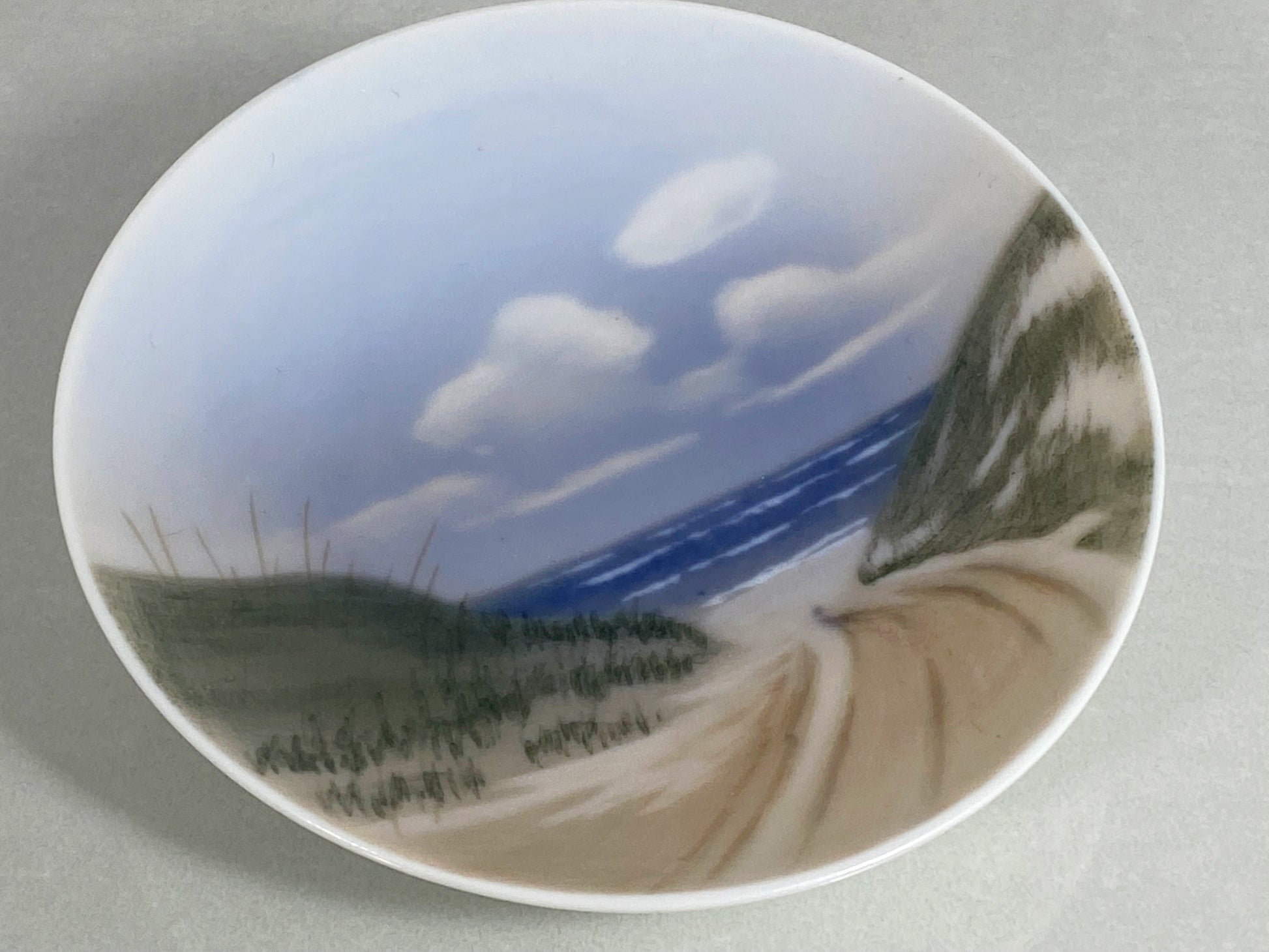 1952 ROYAL COPENHAGEN 'North Sea' Porcelain Trinket Plate - Busy Bowerbird