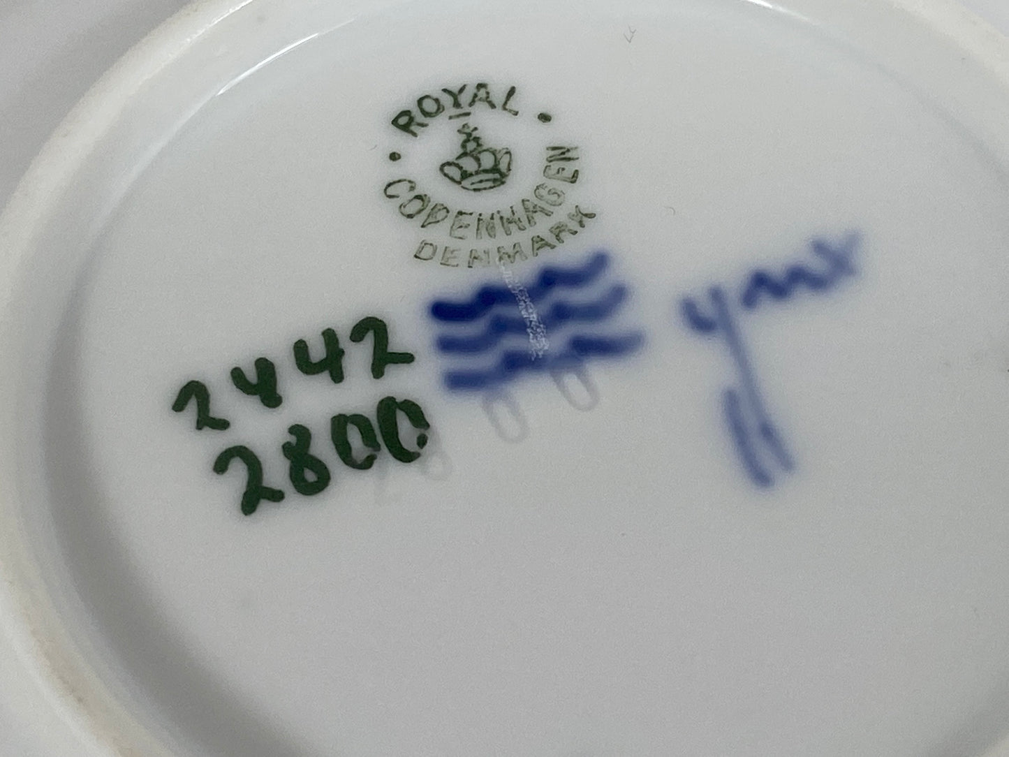 1952 ROYAL COPENHAGEN 'North Sea' Porcelain Trinket Plate - Busy Bowerbird