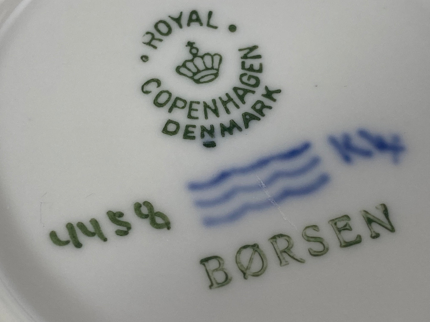 1957 Royal Copenhagen 'View to the Borsen' Porcelain Trinket Plate - Busy Bowerbird