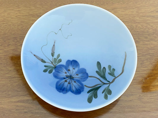 1968 ROYAL COPENHAGEN 'Blue Bindweed' Porcelain Trinket Plate - Busy Bowerbird