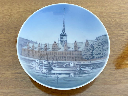 1957 Royal Copenhagen 'View to the Borsen' Porcelain Trinket Plate - Busy Bowerbird