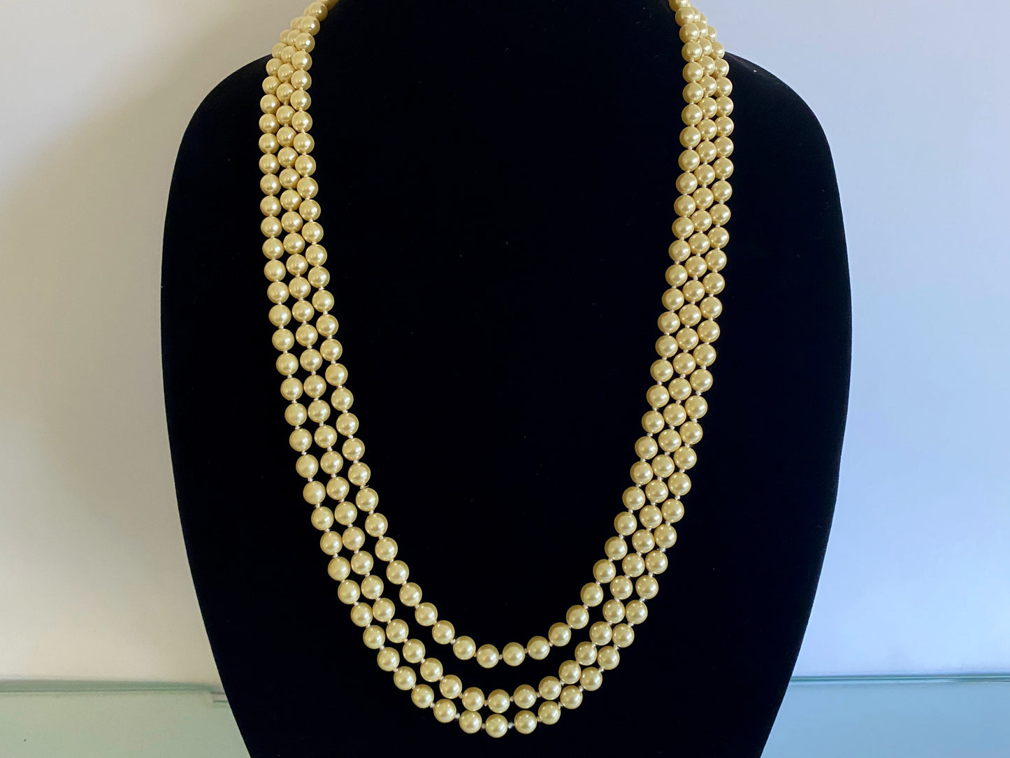 NOLAN MILLER 3-Strand Glass Bead 70 cm Necklace | Bold Statement Piece - Busy Bowerbird