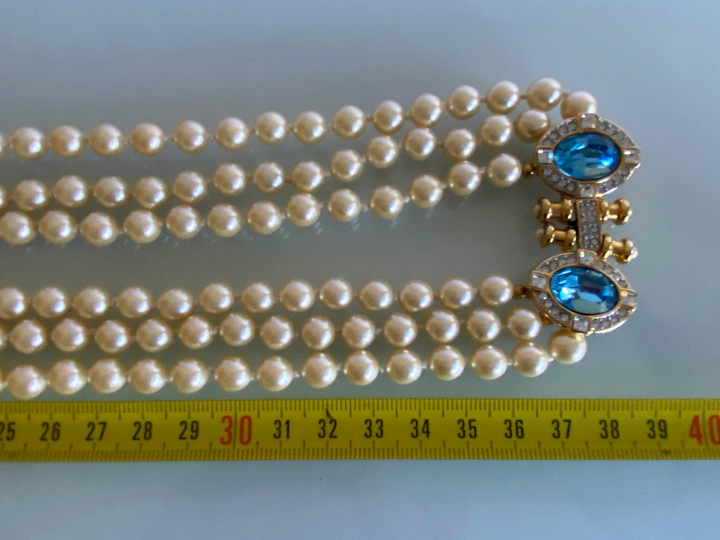 NOLAN MILLER 3-Strand Glass Bead 70 cm Necklace | Bold Statement Piece - Busy Bowerbird