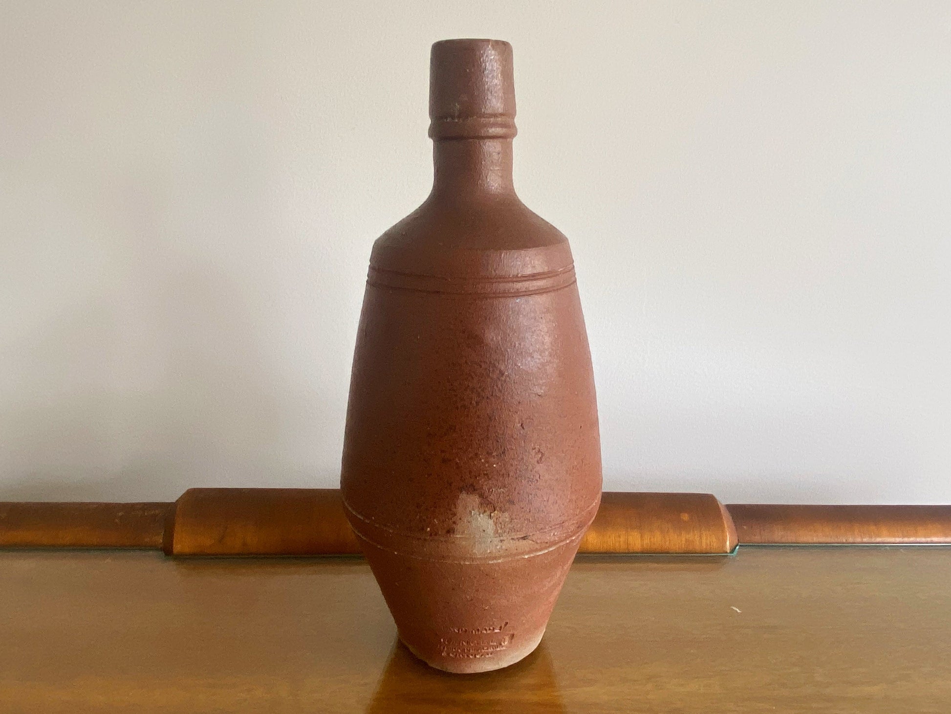 Portuguese stoneware oil bottle