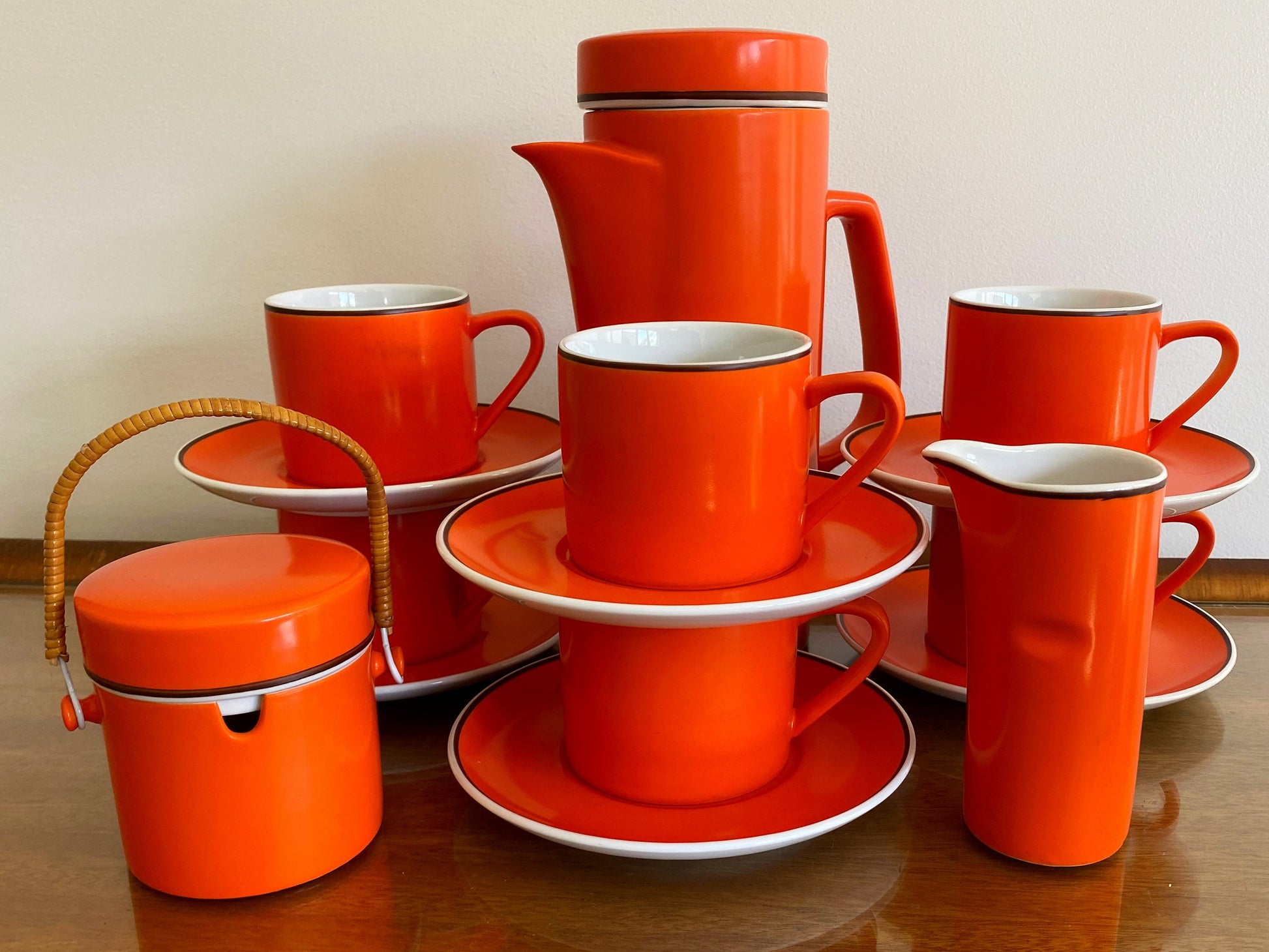 SCHMID KREGLINGER (Japan) 'Kelco' Coffee Service (x6) | LaGardo Tackett Design - Busy Bowerbird