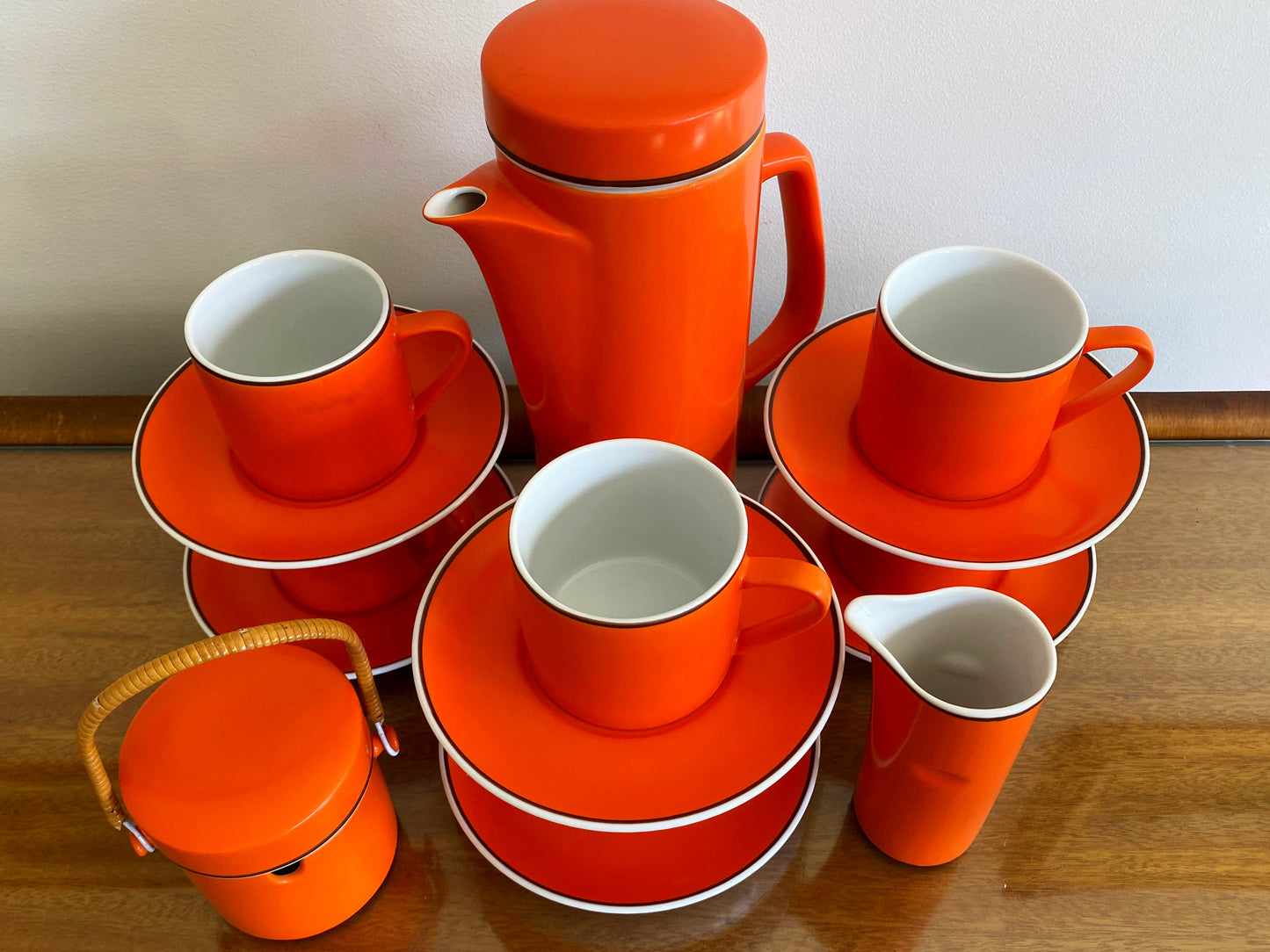 SCHMID KREGLINGER (Japan) 'Kelco' Coffee Service (x6) | LaGardo Tackett Design - Busy Bowerbird