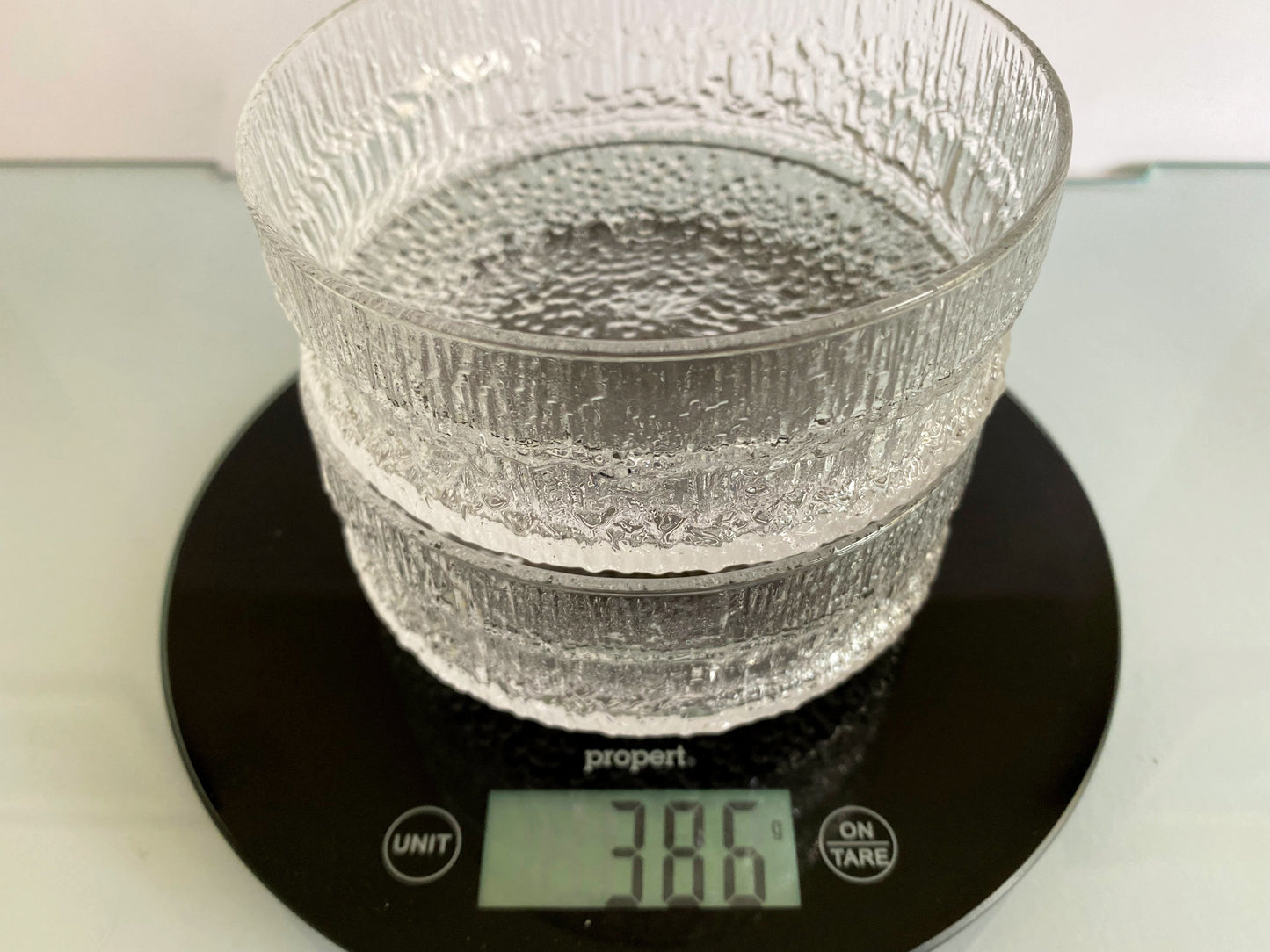 Two iittala 'PAADAR' Series Small Textured Glass Bowls | Tapio Wirkkala - Busy Bowerbird