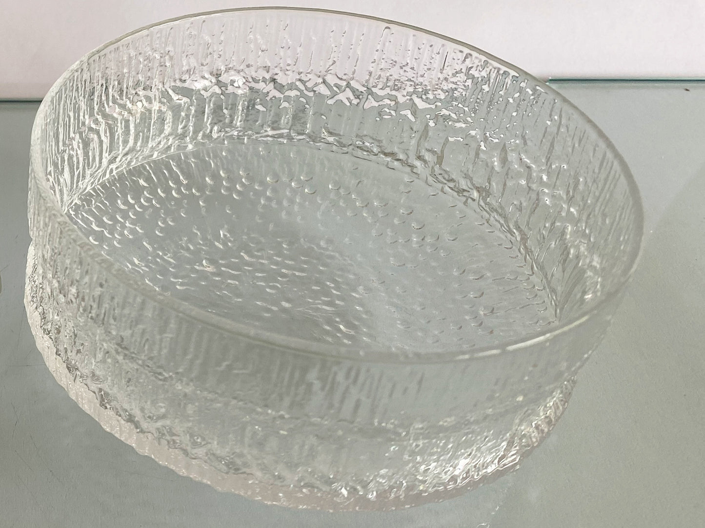 Two iittala 'PAADAR' Series Small Textured Glass Bowls | Tapio Wirkkala - Busy Bowerbird