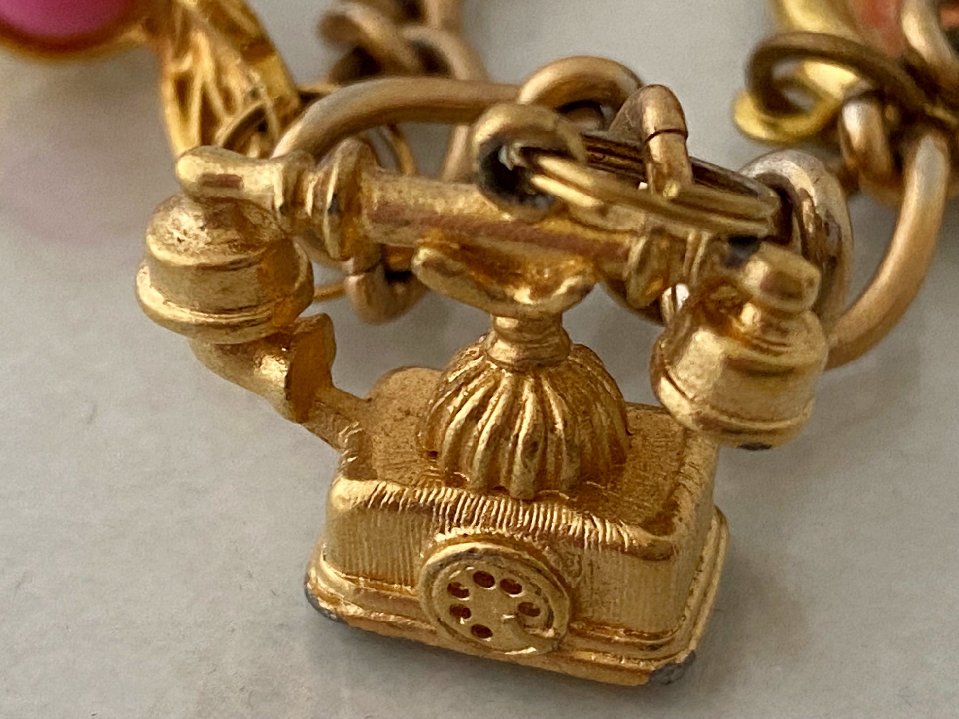 Vintage 1973 AVON Monopoly Charm Bracelet with Six Charms - Busy Bowerbird