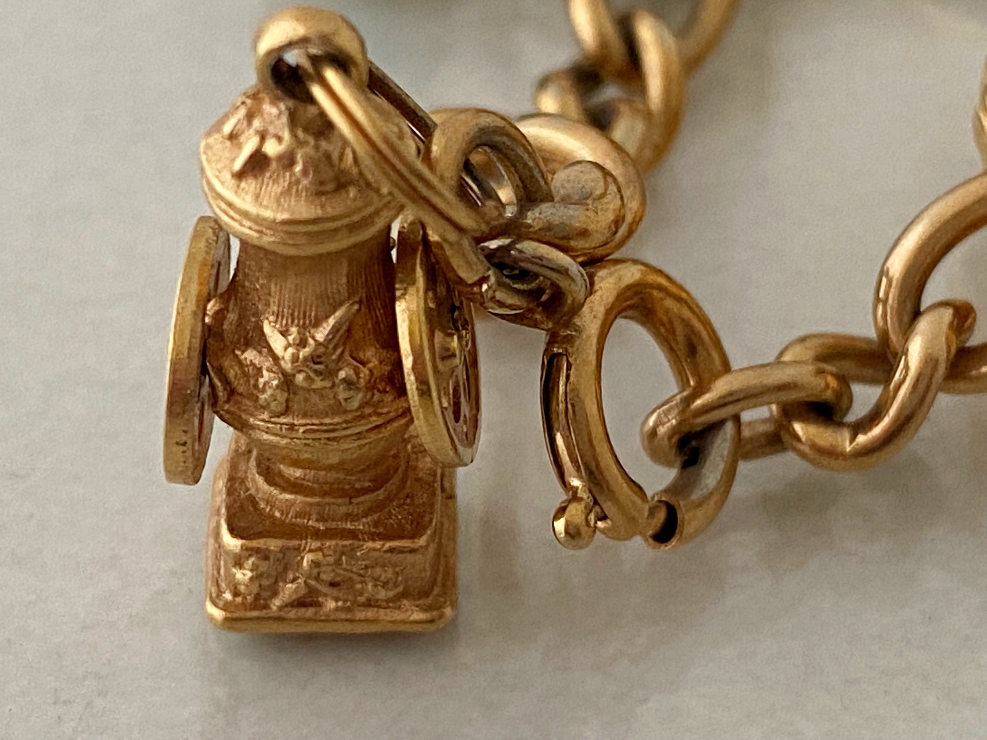 Vintage 1973 AVON Monopoly Charm Bracelet with Six Charms - Busy Bowerbird