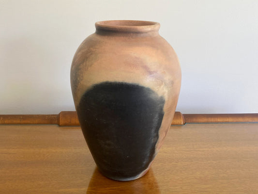 Pit-Fired STUDIO POTTERY Vase-Shaped Art Object | Semi-Matte Glaze - Busy Bowerbird