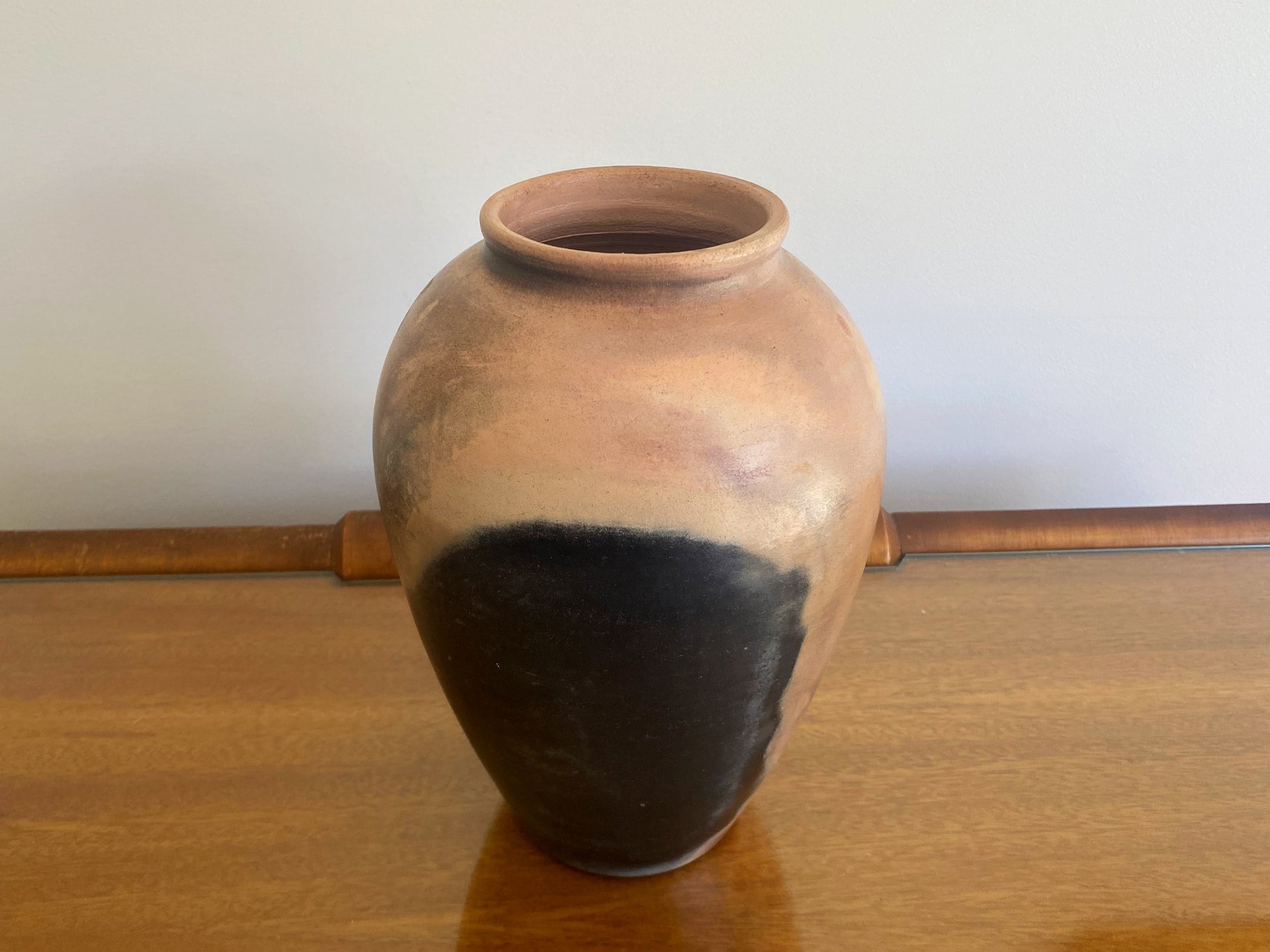 Pit-Fired STUDIO POTTERY Vase-Shaped Art Object | Semi-Matte Glaze - Busy Bowerbird