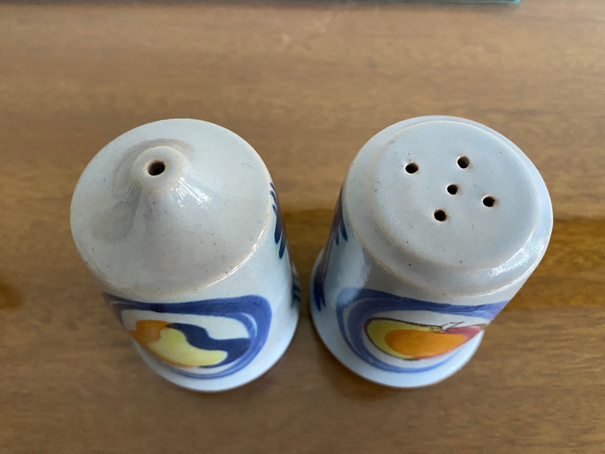 1950s BUCHAN Stoneware 'Brittany Pattern' Salt & Pepper 