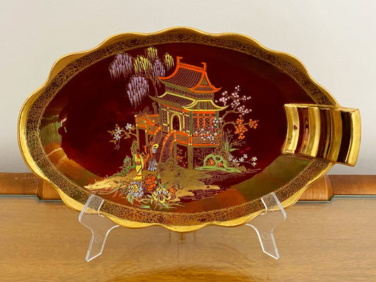 1950s CARLTON WARE 'Rouge Royale' New Mikado Serving Dish - Busy Bowerbird