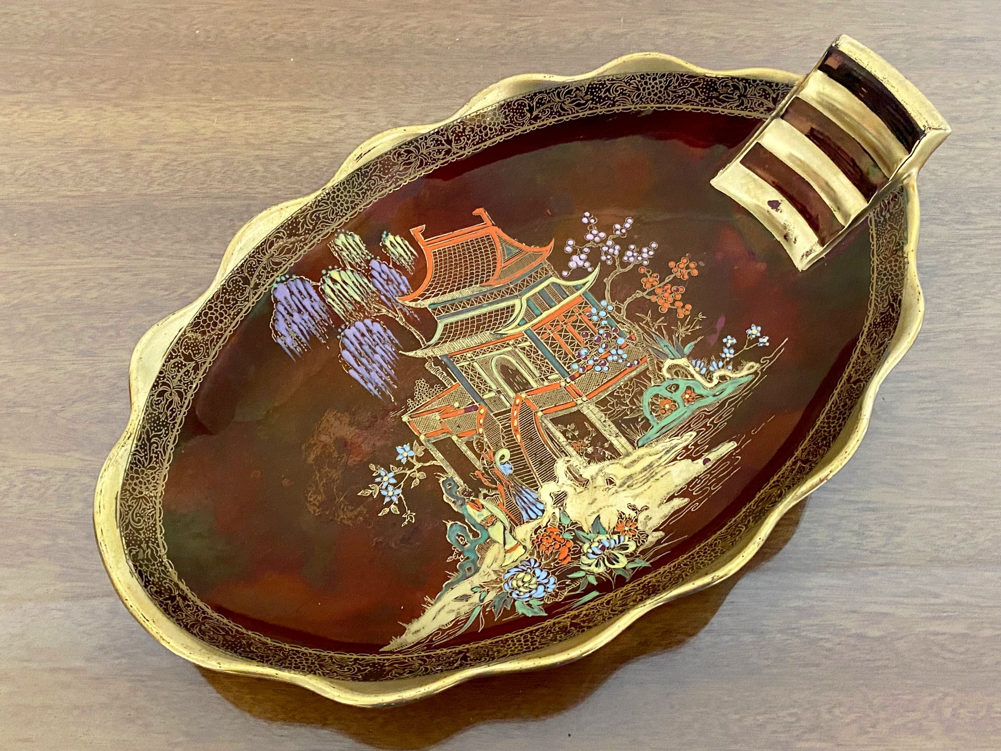 1950s CARLTON WARE 'Rouge Royale' New Mikado Serving Dish - Busy Bowerbird