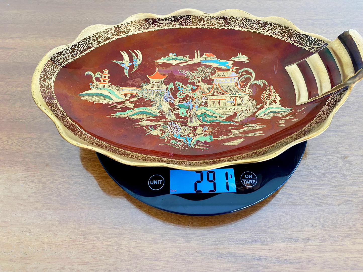 1950s CARLTON WARE 'Rouge Royale' New Mikado Serving Dish - Busy Bowerbird