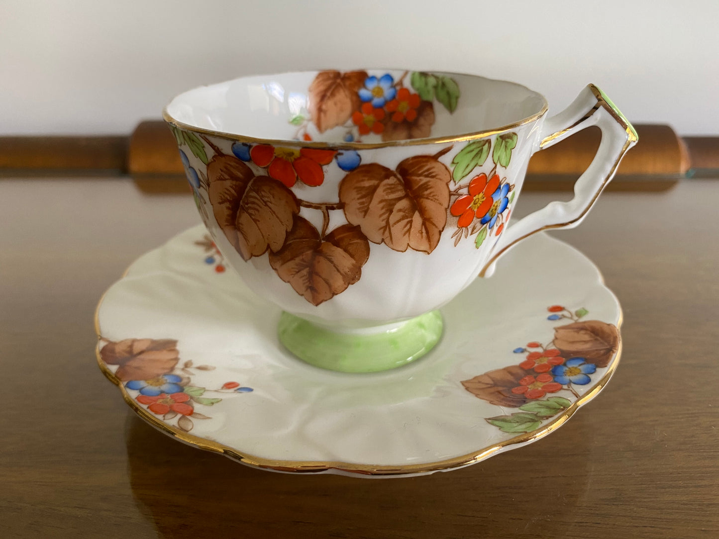 Rare 1940's AYNSLEY Bone China Four-Place Partial Coffee Service - Busy Bowerbird