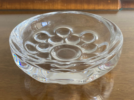 1960s ORREFORS Hand-Blown Bubble Glass Bowl | Sven Palqvist - Busy Bowerbird