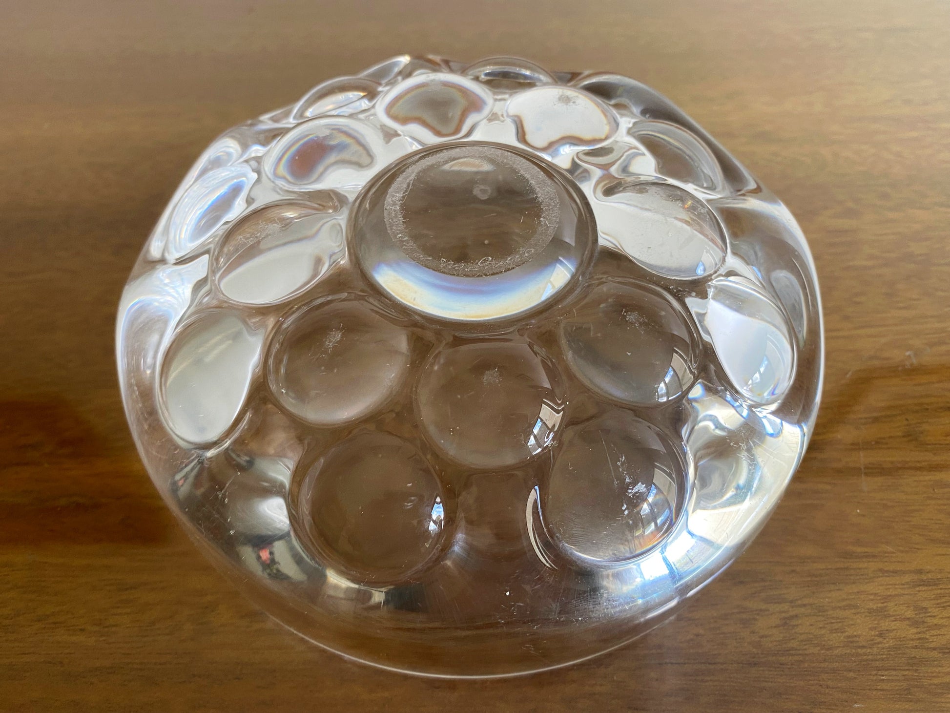 1960s ORREFORS Hand-Blown Bubble Glass Bowl | Sven Palqvist - Busy Bowerbird