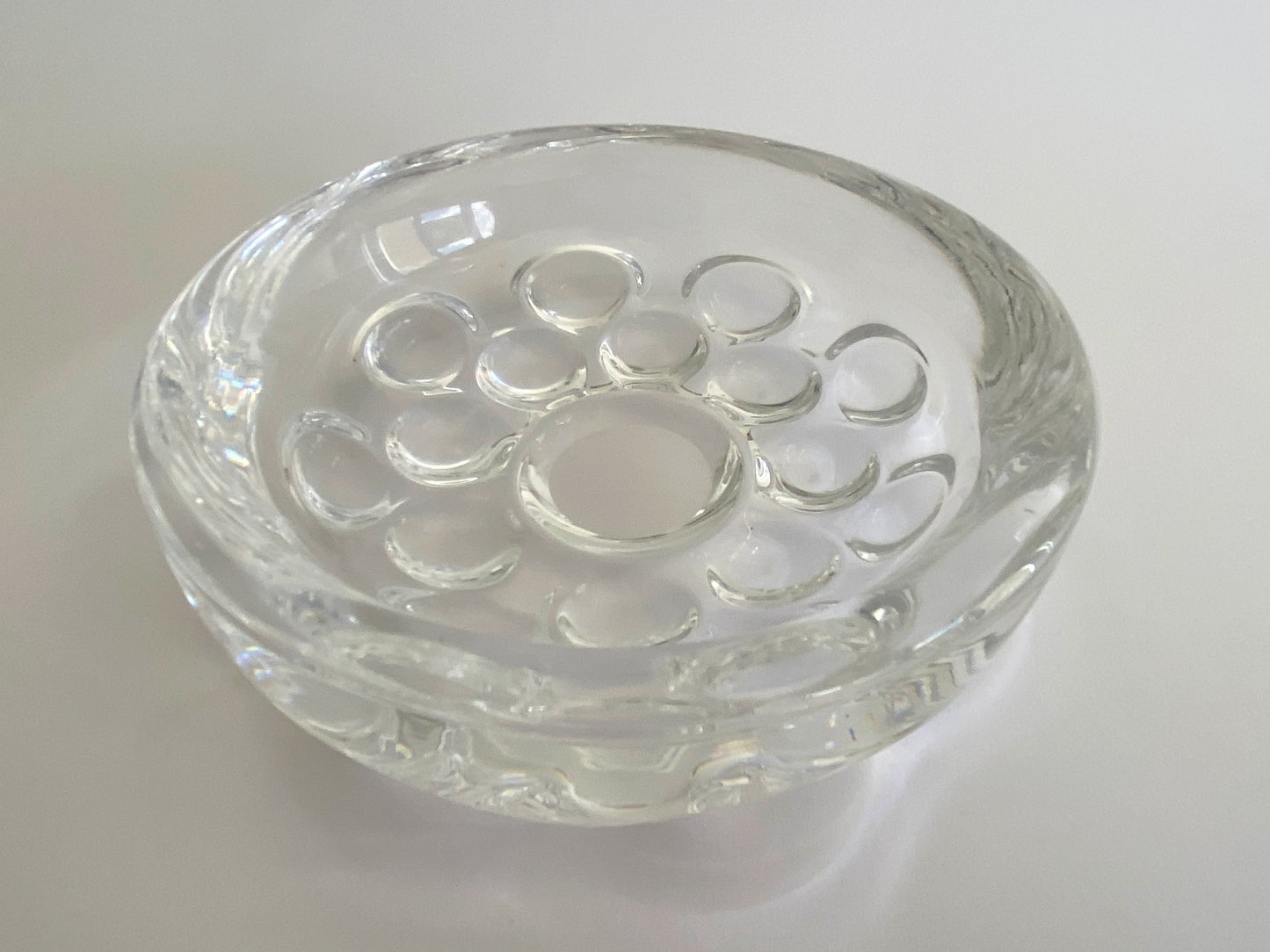 1960s ORREFORS Hand-Blown Bubble Glass Bowl | Sven Palqvist - Busy Bowerbird