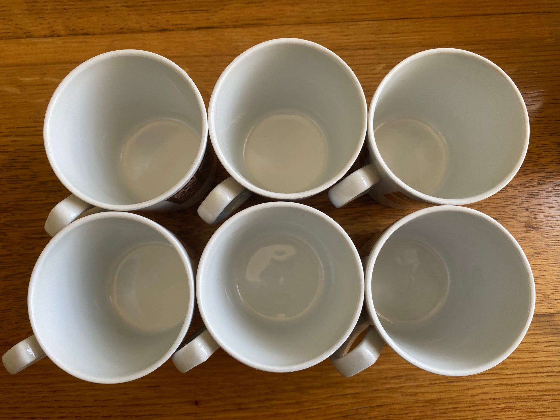 Retro ALFRED MEAKIN Glo-White Ironstone Coffee Service (x6) - Busy Bowerbird