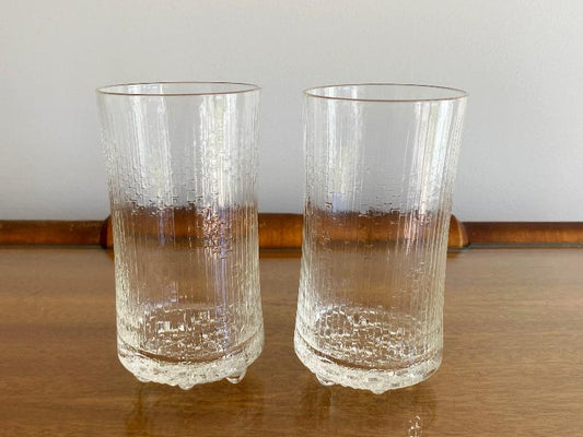 Two iittala Finland 'Ultima Thule' Highball/Beer Glasses