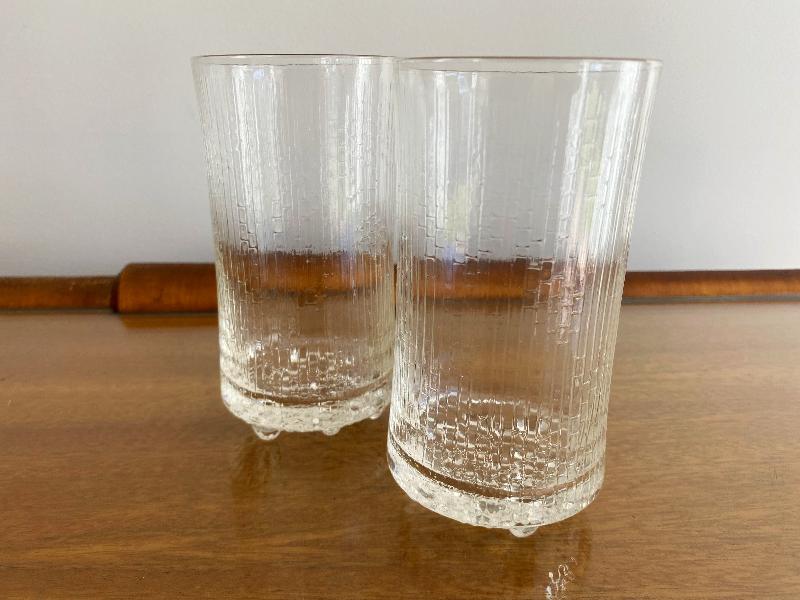 Two iittala Finland 'Ultima Thule' Highball/Beer Glasses
