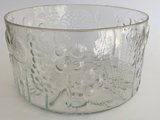 ORIGINAL 1960s OIVA TOIKKA Designed 'Flora' Bowl | Nuutajärvi Glassworks, Finland - Busy Bowerbird
