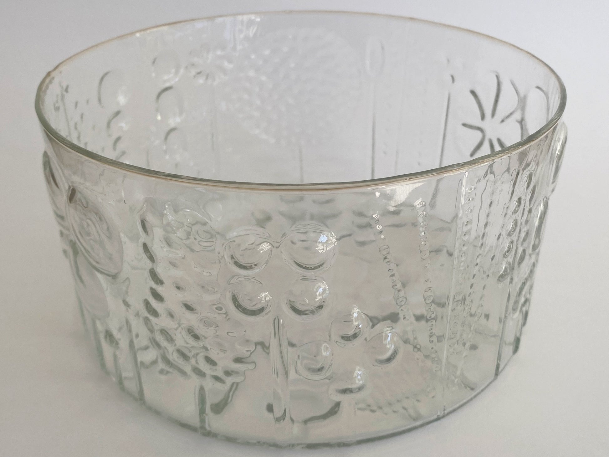 ORIGINAL 1960s OIVA TOIKKA Designed 'Flora' Bowl | Nuutajärvi Glassworks, Finland - Busy Bowerbird