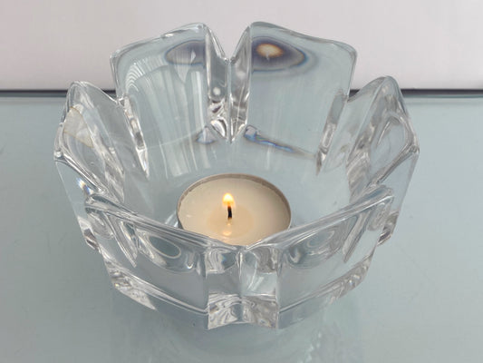 ORREFORS Crystal 'Corona' Votive Candle Holder or Bowl | LARS HELLSTEN - Busy Bowerbird
