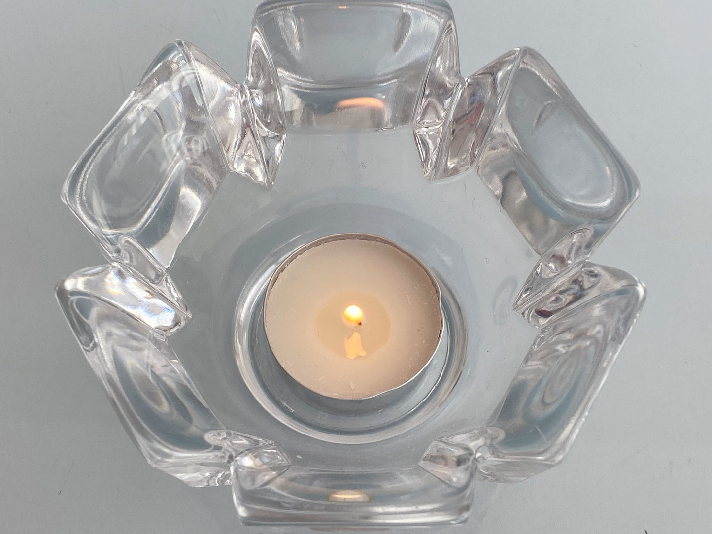 ORREFORS Crystal 'Corona' Votive Candle Holder or Bowl | LARS HELLSTEN - Busy Bowerbird