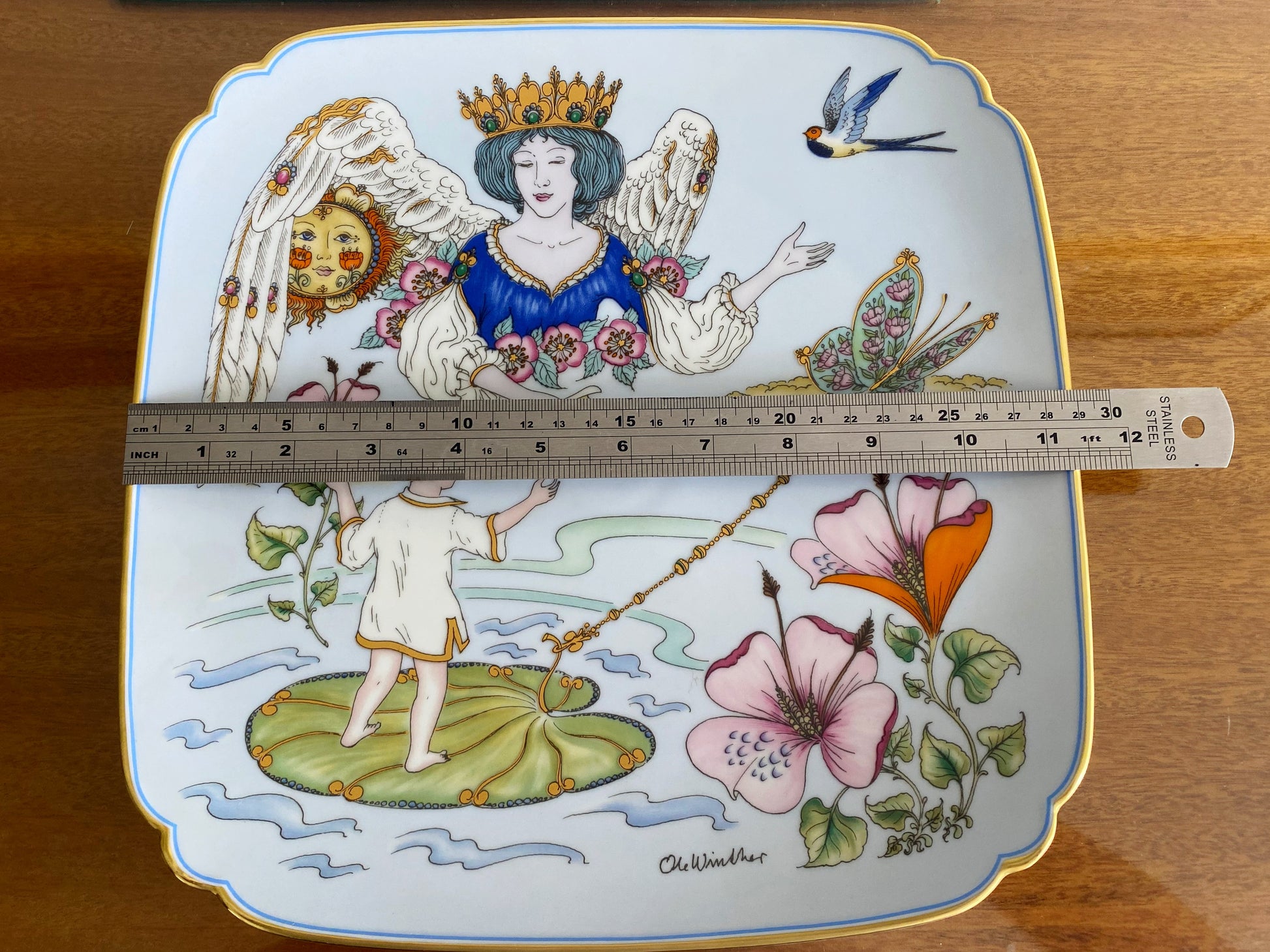 'Birth and Christening' Plate | Ole Winther for Hutschenreuther - Busy Bowerbird