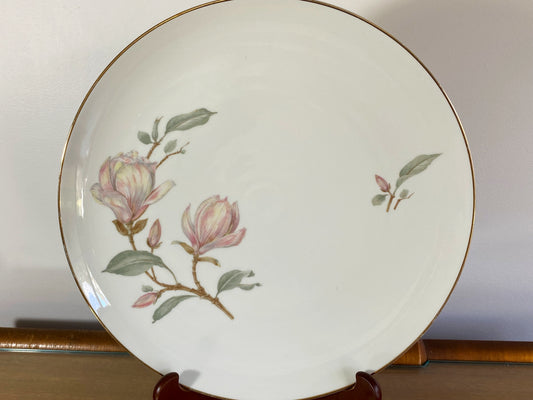 Vintage Hutschenreuther Charger, Chop, or Display Plate | Magnolia Pattern - Busy Bowerbird